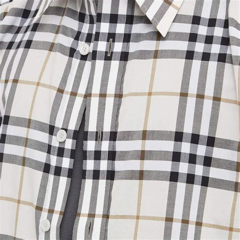 burberry caxton shirt|Burberry Caxton Short Sleeve Check Shirt in Archive Beige .